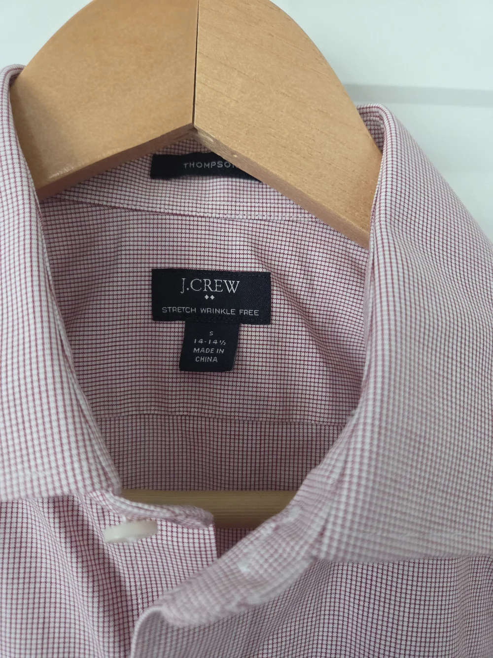 J Crew Red Check Men's Dress Shirt Soze Small